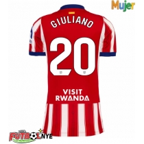 Camiseta Atletico Madrid Giuliano Simeone #20 Primera Equipación para mujer 2026-27 manga corta